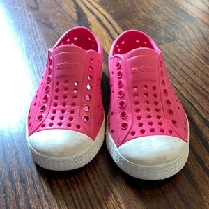 Pink toddler native shoes
